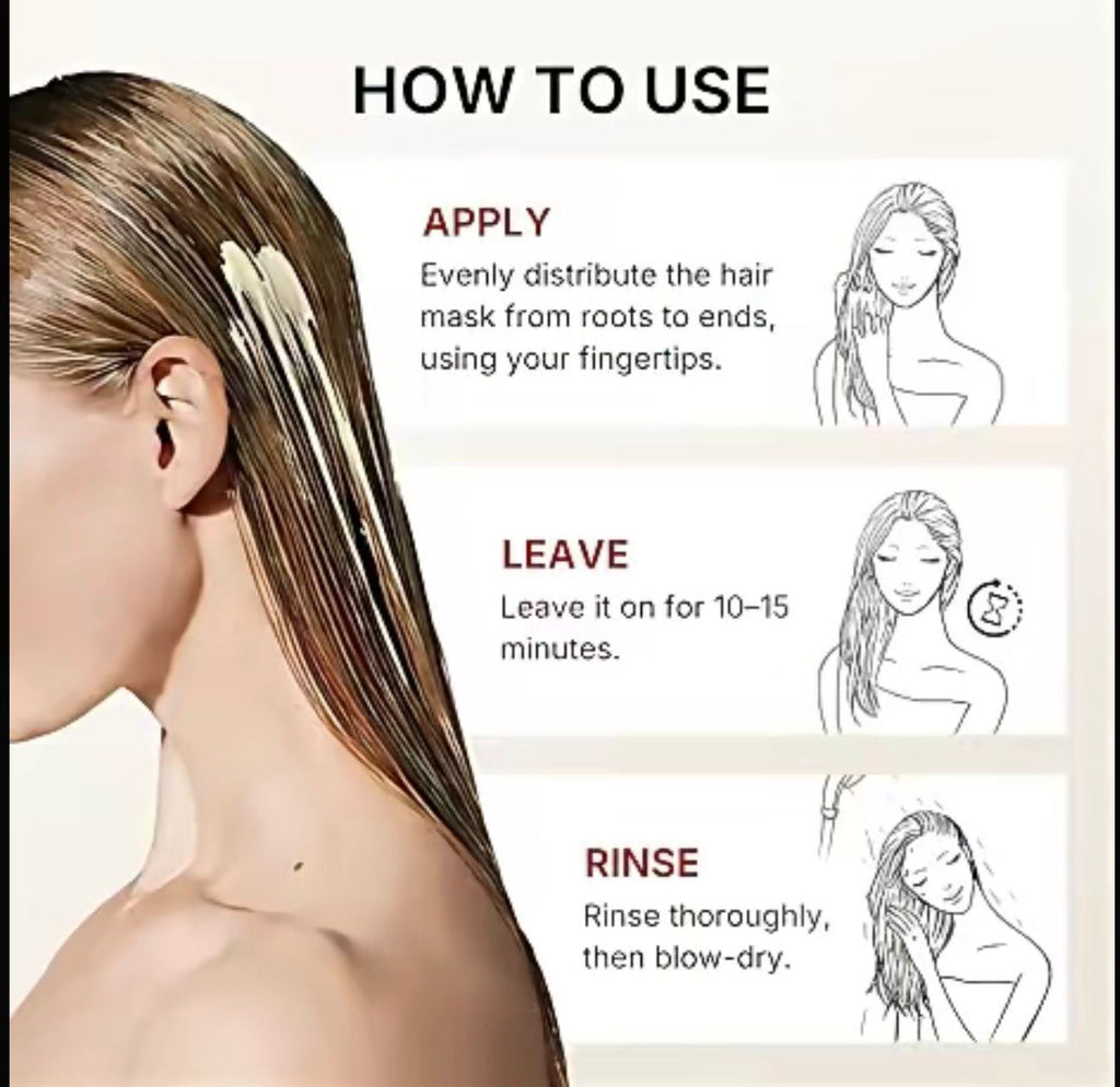 Aomimegel Simple Clean Hair Mask with Collagen & Argan Oil - Gentle Deep Conditioning Treatment for Hair & Scalp Care Hair Collagen Hair Mask Shampoo Silicone-Free Keratin Anti-Frizz Alcohol-Free Nourishing Moisturizing/Hydration Based Hair Products